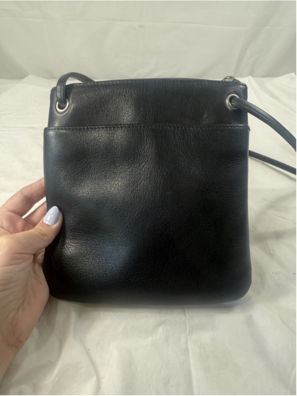 Hobo International Black Smooth Leather wallet Multi Function Crossbody